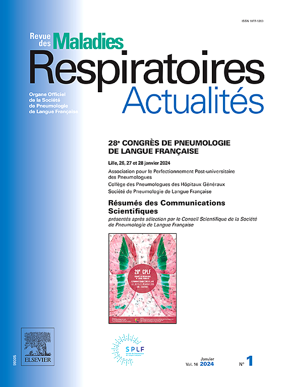 Go to journal home page - Revue des Maladies Respiratoires Actualités
